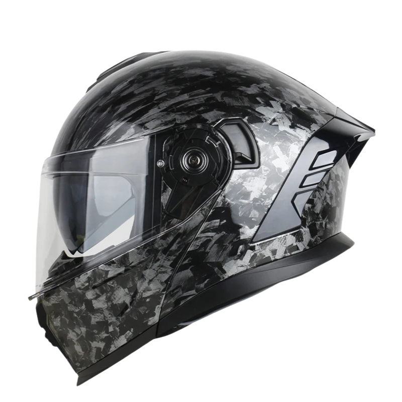 BikerZoneZ Flip-Up Motorcycle Helmet - DOT Certification