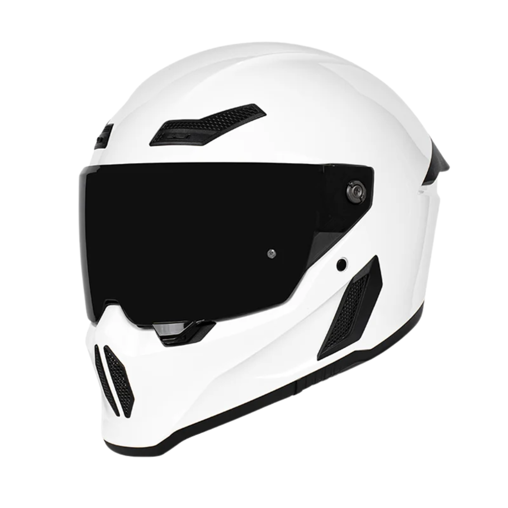 BikerZoneZ Shadow Rider Full Face Helmet – DOT Approved