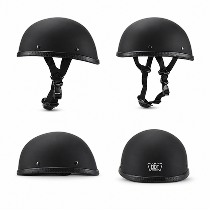 BikerZoneZ™ Vintage Half Face Motorcycle Helmet