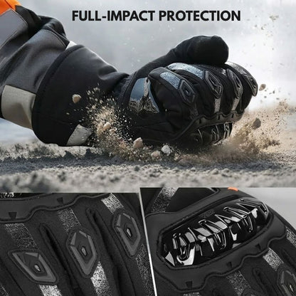 Winter Fleece-Lined Motorcycle Gloves