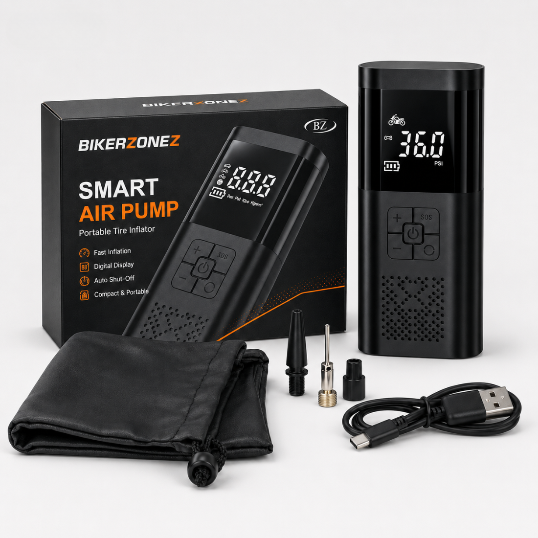 BikerZonez™ RideReady Air Pump