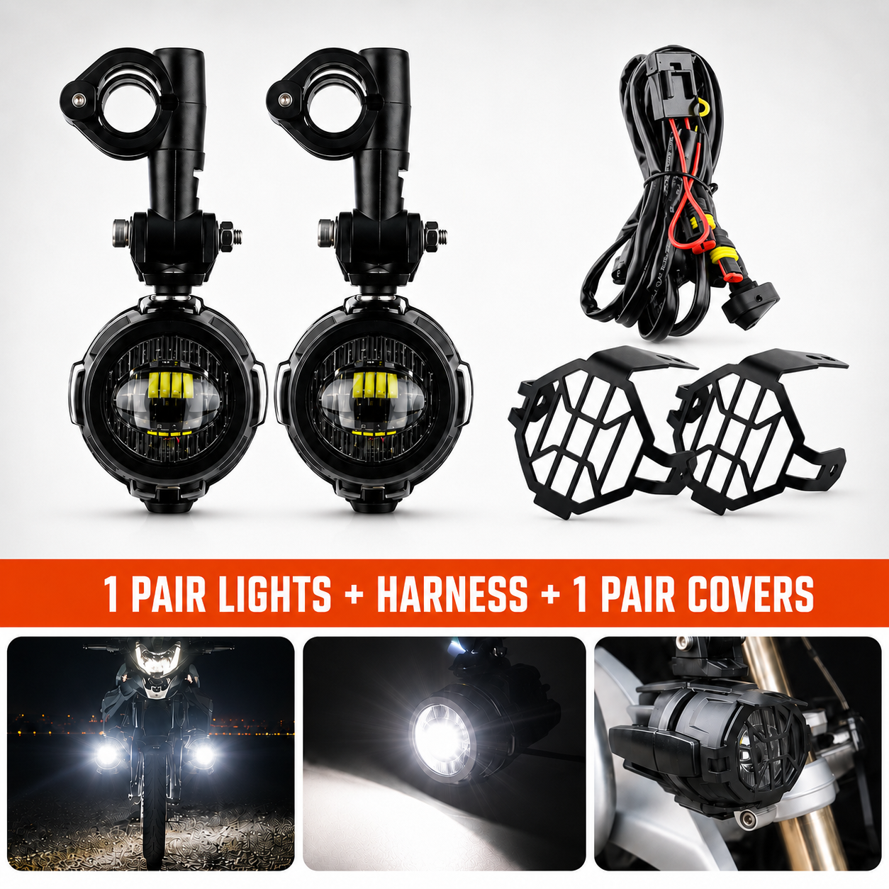BikerZonez Auxiliary Lights