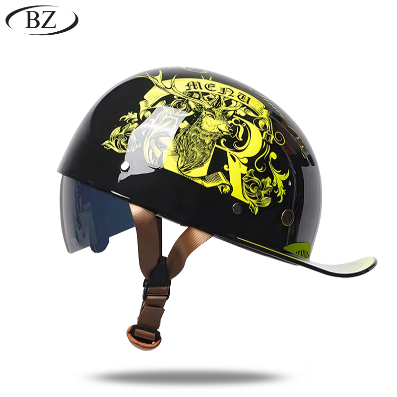 Premium Retro Half Helmet – Signature Edition