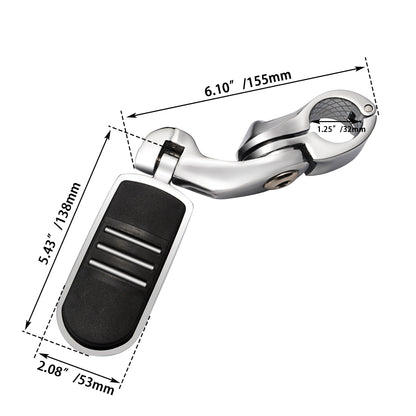 BikerZoneZ CruiseRest™ Highway Foot Pegs