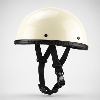 BikerZoneZ™ Vintage Half Face Motorcycle Helmet