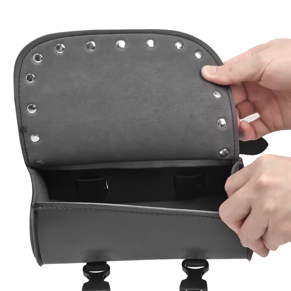 Motorcycle Front Fork Tool Bag – PU Leather, Universal Fit