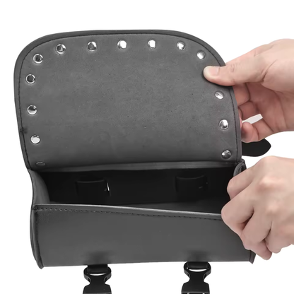Motorcycle Front Fork Tool Bag – PU Leather, Universal Fit