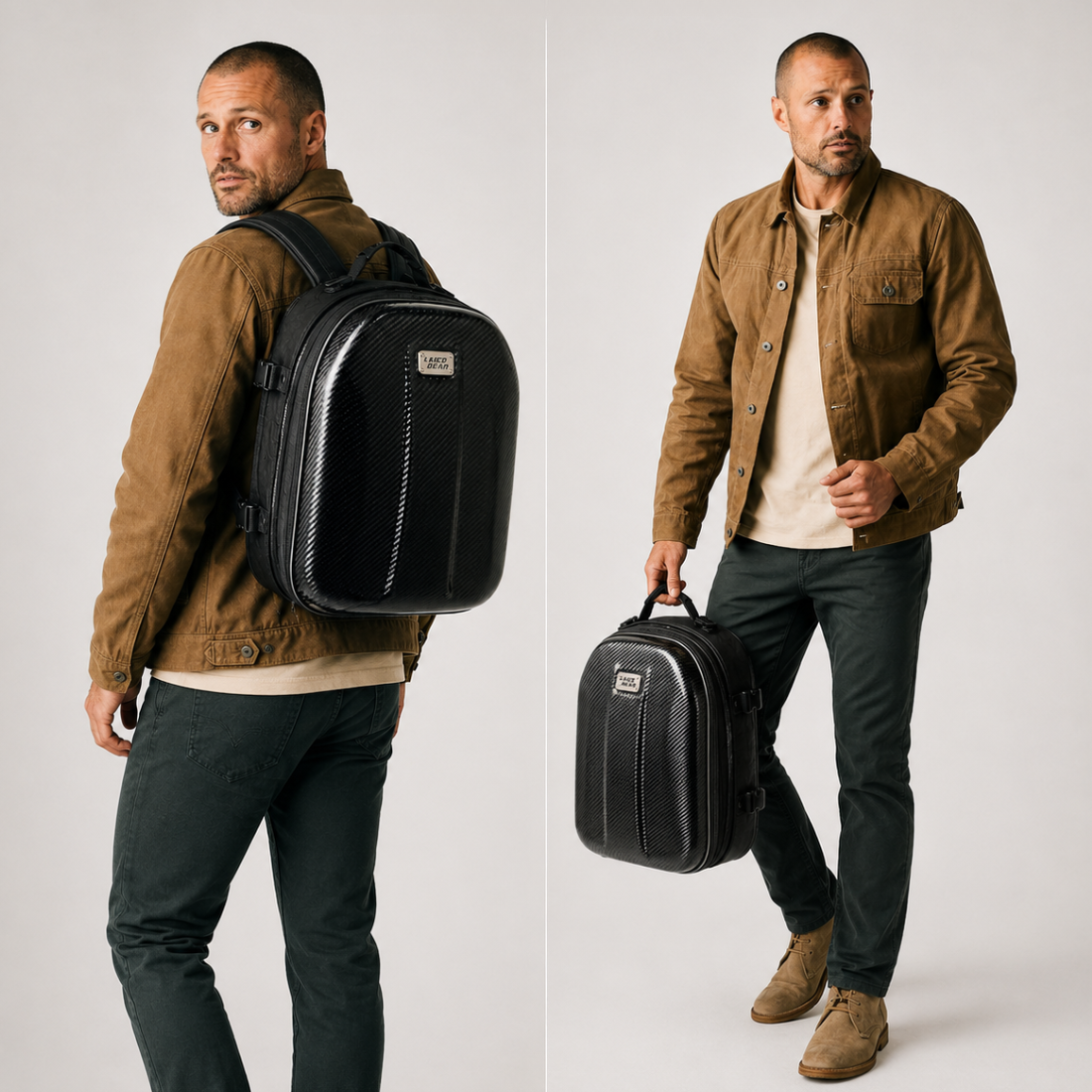 BikerZonez Carbon Fiber 3-in-1 Motorcycle Tail Bag