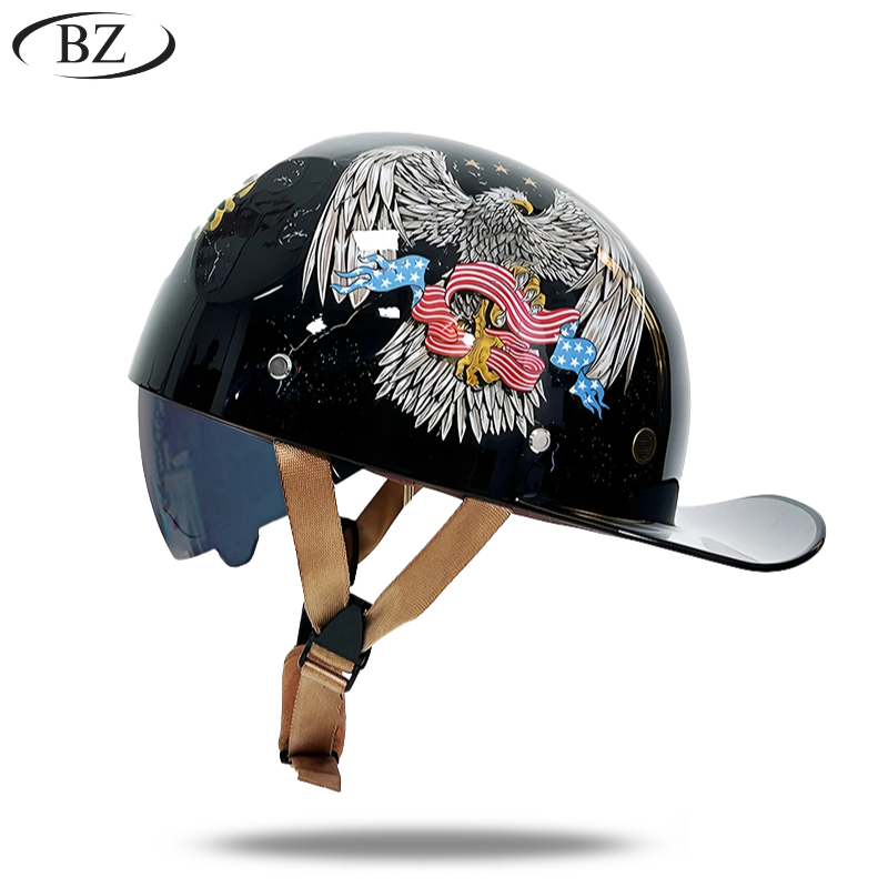 Premium Retro Half Helmet – Signature Edition