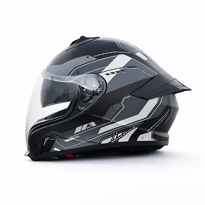 Unisex Full-Face Motorcycle Helmet Certified to DOT & ECE Standards