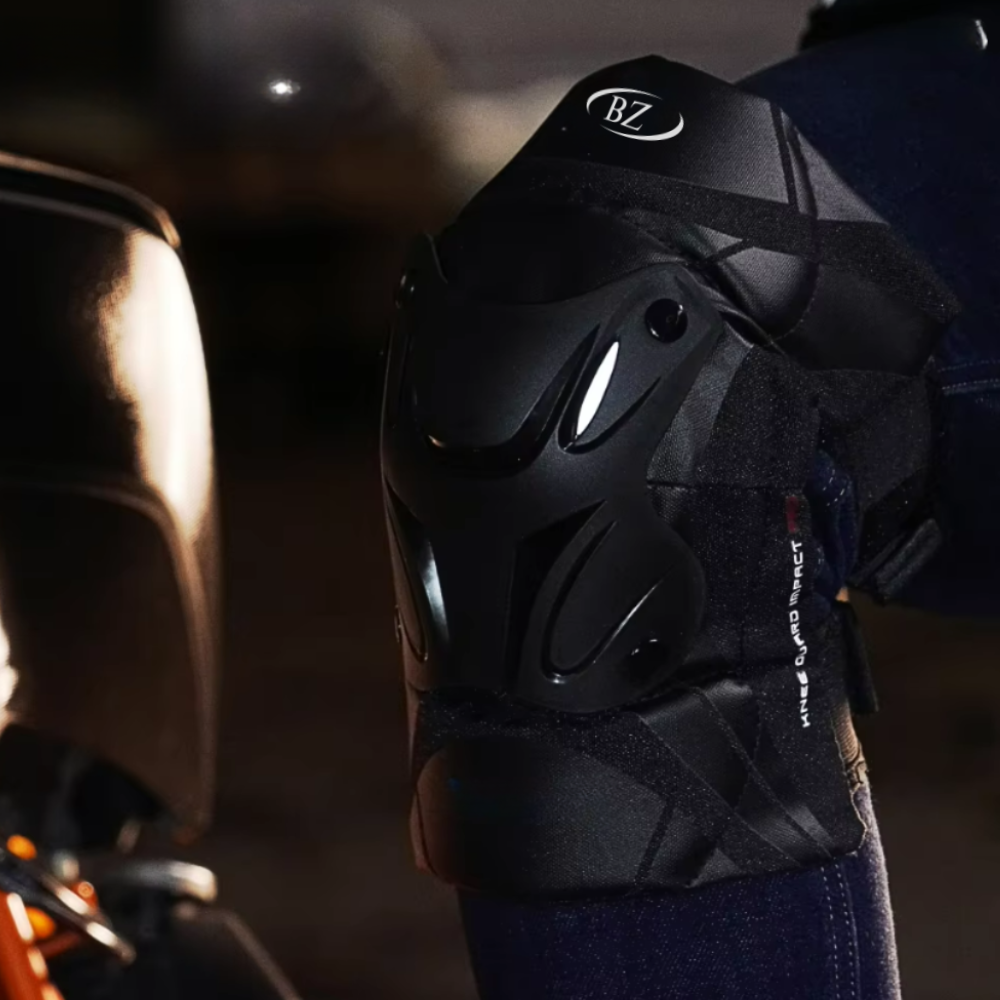 BikerZoneZ Protective Motorbike Knee Pads