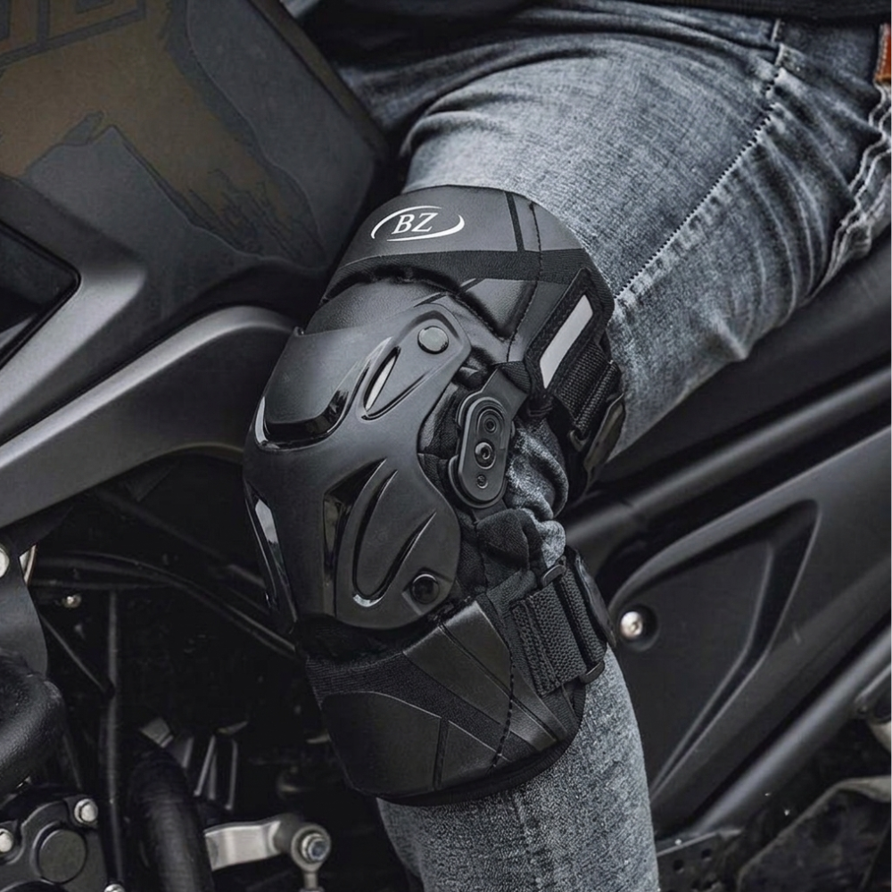 BikerZoneZ Protective Motorbike Knee Pads