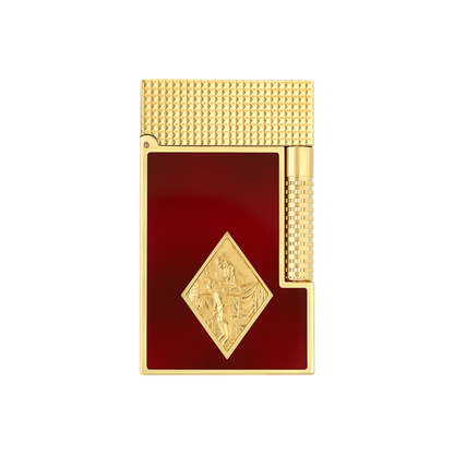 French Red Enamel Gold Lighter – Special Edition