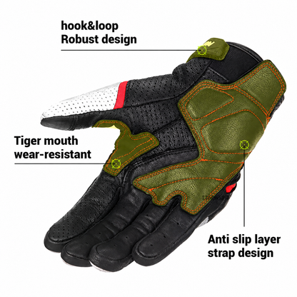 Carbon Fiber Protective Touch Screen Motorcycle Gloves