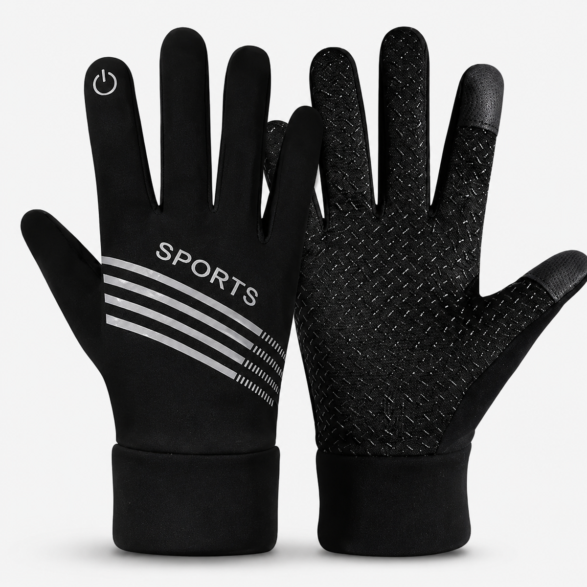 BikerZoneZ™ FrostGrip Thermal Touchscreen Riding Gloves
