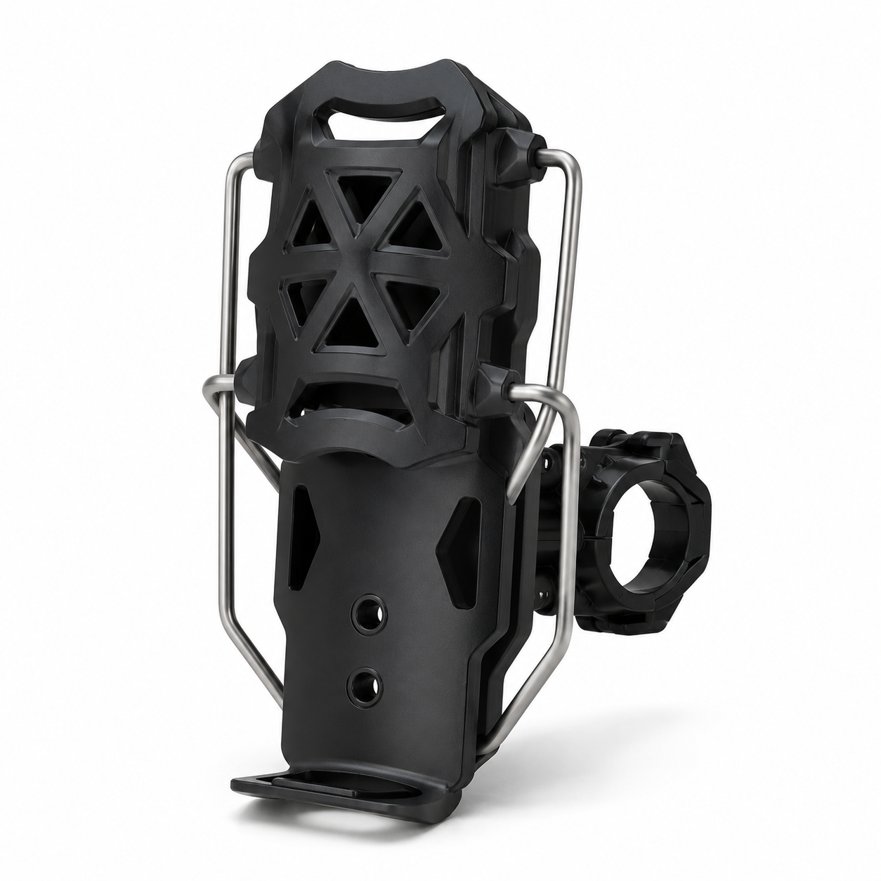 BikerZoneZ Adjustable Motorcycle Water Bottle Holder