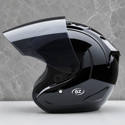 BikerZoneZ Ram-4™ Open Face Half Helmet