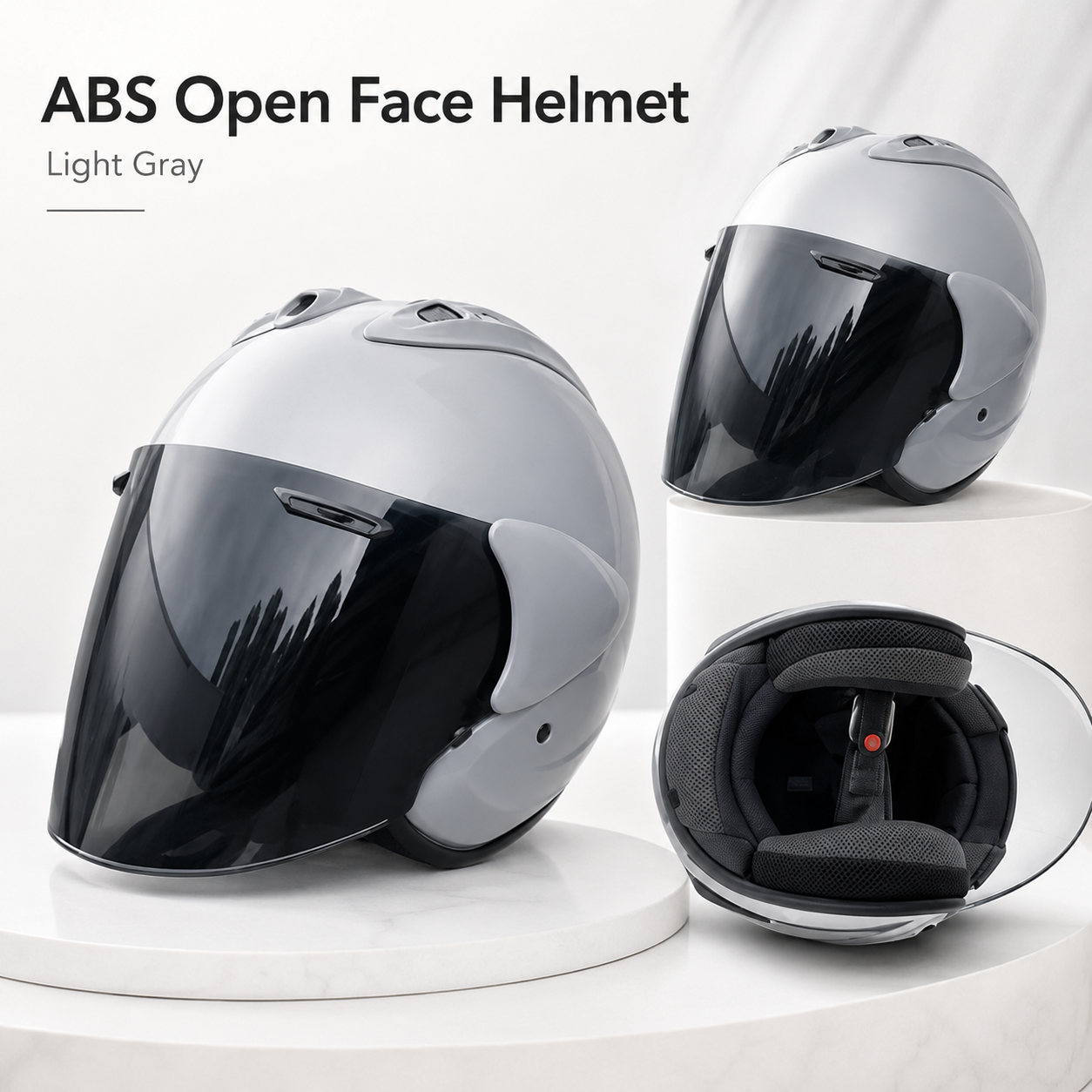 BikerZoneZ HeritageCruise™ 3/4 Open Face Helmet