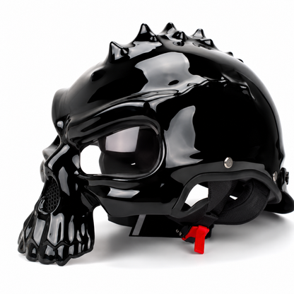 BikerZoneZ SkullRider 3C Half Helmet