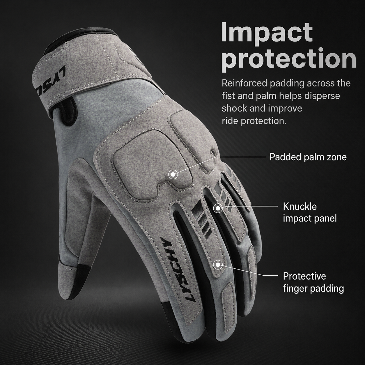 BikerZoneZ FrostGuard Winter Motorcycle Gloves