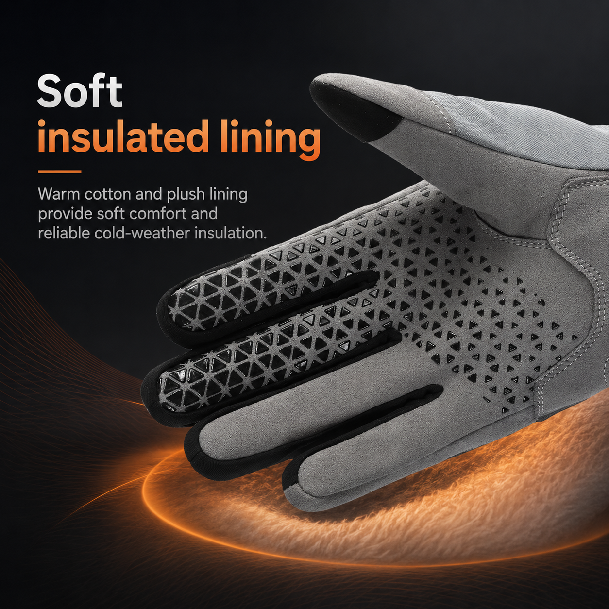 BikerZoneZ FrostGuard Winter Motorcycle Gloves