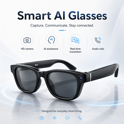 BikerZoneZ RideVision AI Smart Glasses