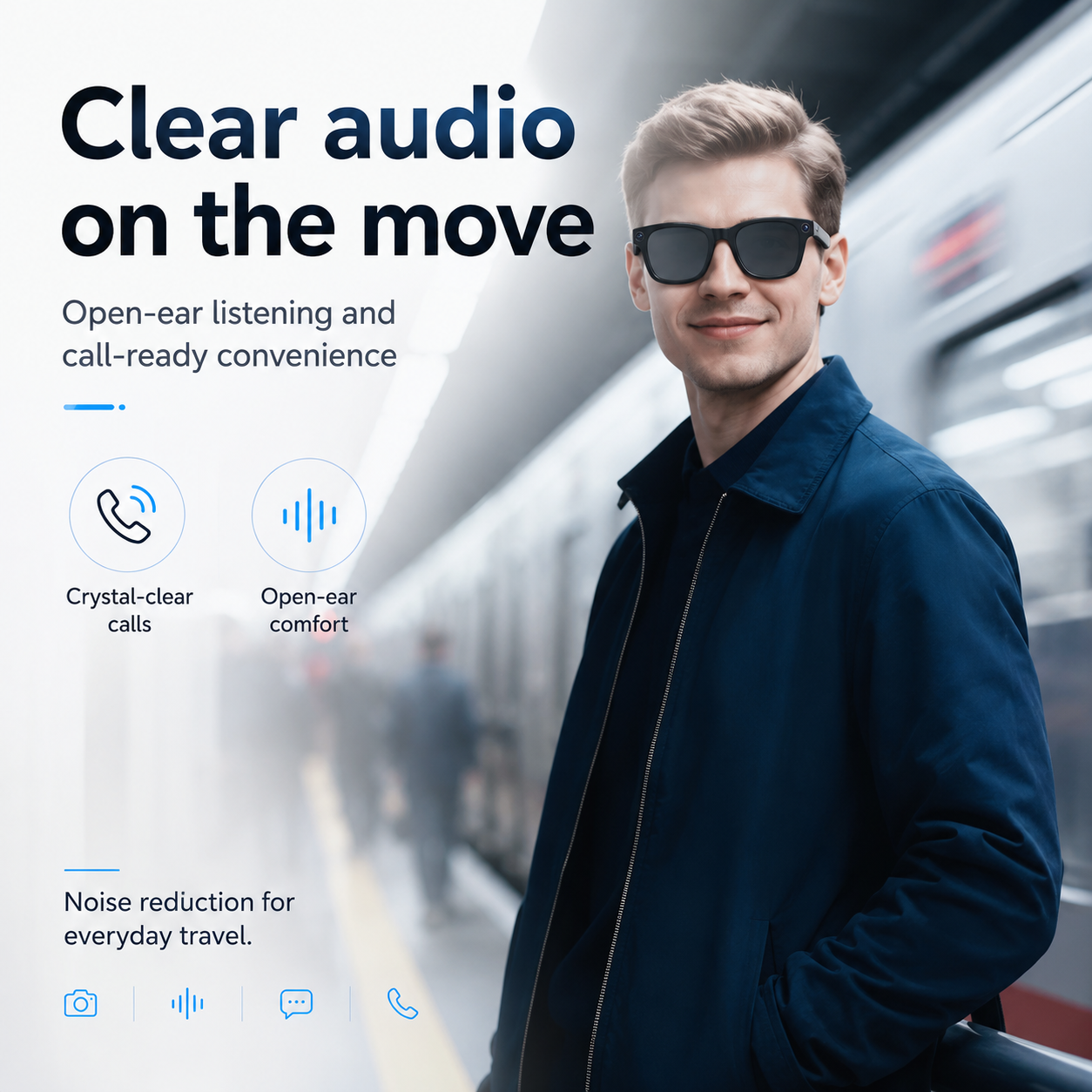 BikerZoneZ RideVision AI Smart Glasses