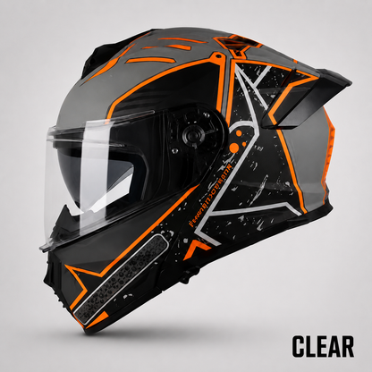 BikerZoneZ AeroFlip™ Modular Full Face Helmet