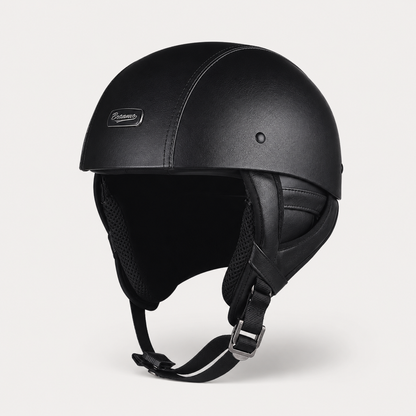 BikerZoneZ IronRider Retro Half Helmet