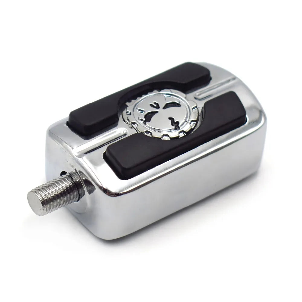 Motorcycel Parts Chrome Skull Shifter Shift Foot Peg For Harley Chopper Touring Cruiser Custom