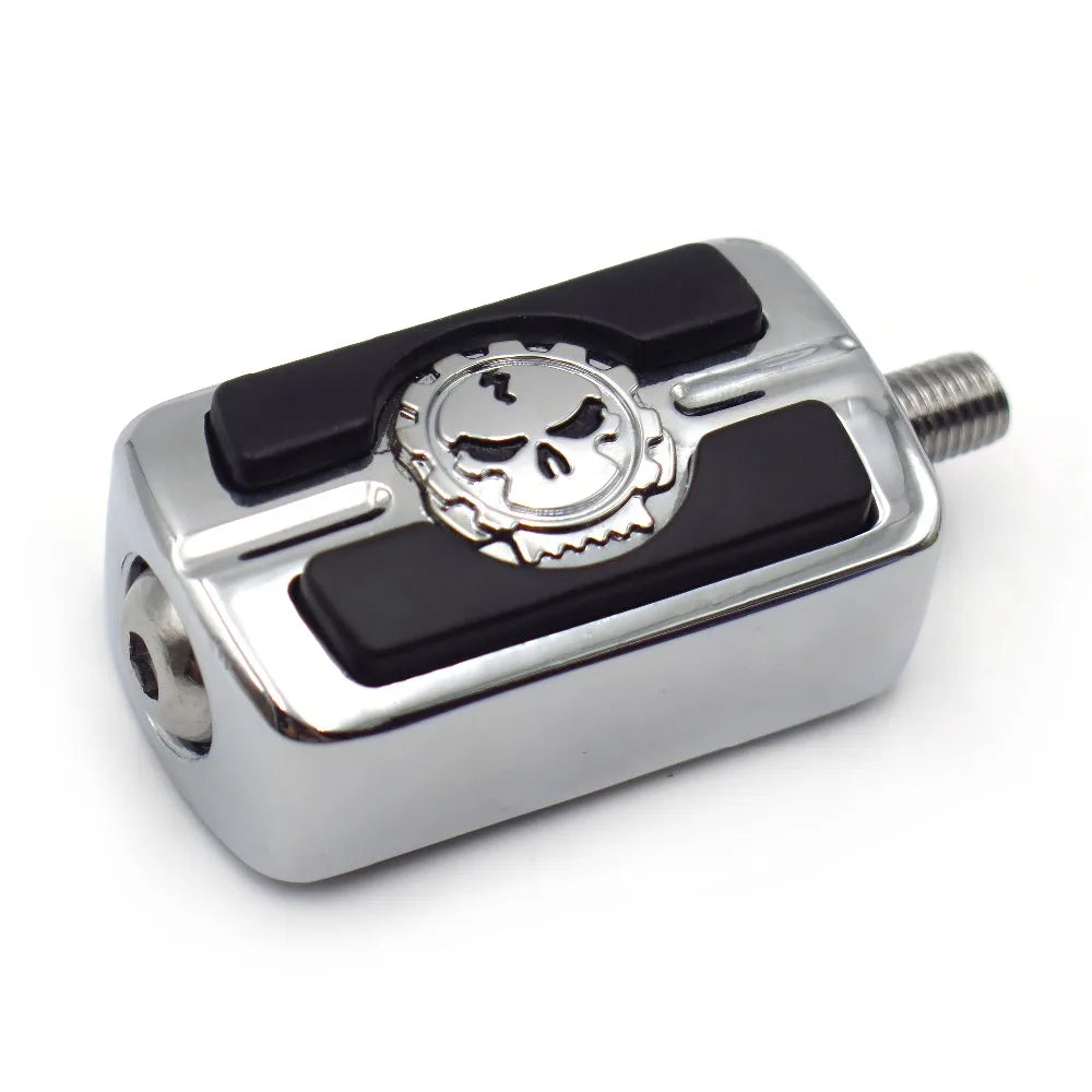 Motorcycel Parts Chrome Skull Shifter Shift Foot Peg For Harley Chopper Touring Cruiser Custom