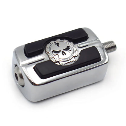 Motorcycel Parts Chrome Skull Shifter Shift Foot Peg For Harley Chopper Touring Cruiser Custom