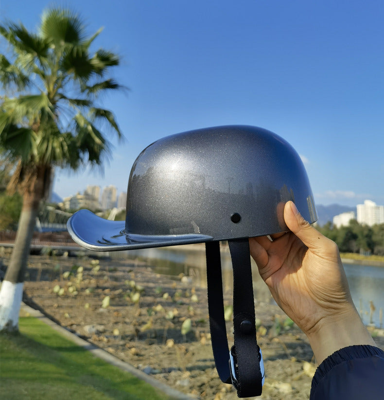Retro 90s Half Helmet – Vintage Street Rider Style