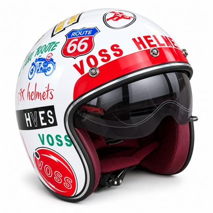 VOSS NOMAD 3/4 Helmet — DOT & ECE Approved