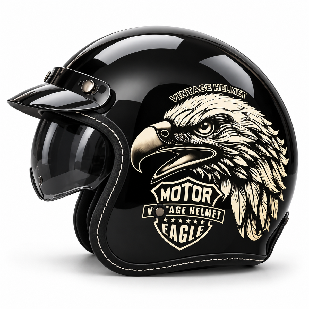 Retro Cruise - Vintage Open Face Helmet - DOT & ECE Approved