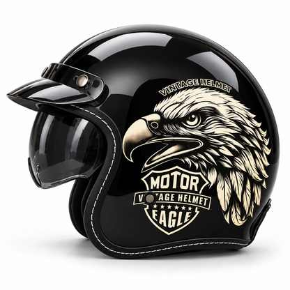 Retro Cruise - Vintage Open Face Helmet - DOT & ECE Approved