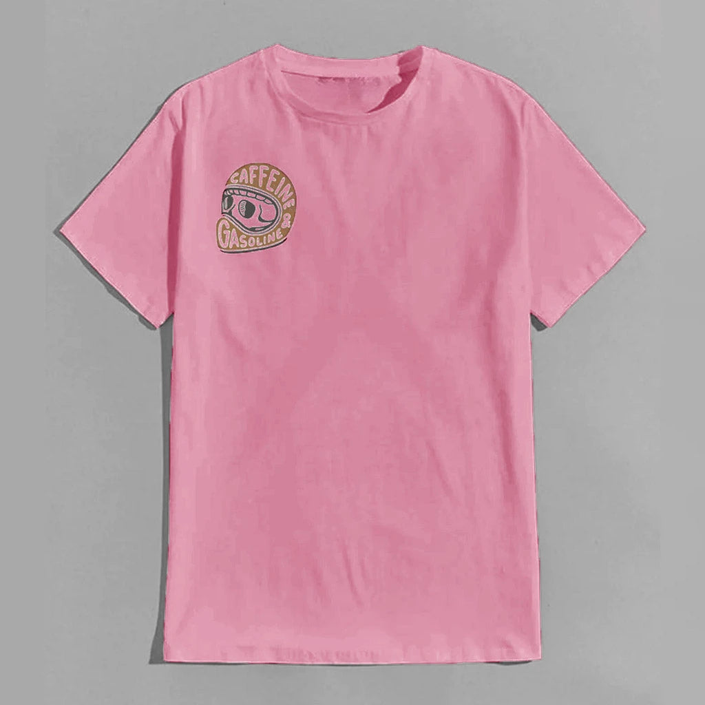Caffeine & Gasoline Graphic Cotton T-shirt Unisex