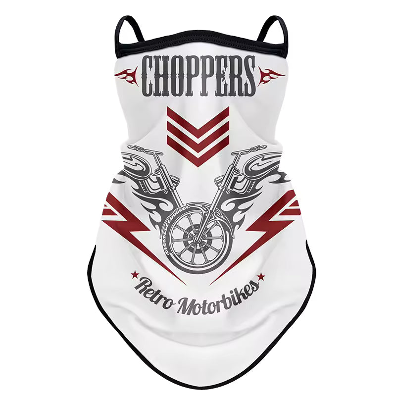 Retro Biker Face Mask – Breathable, Windproof & Anti-UV