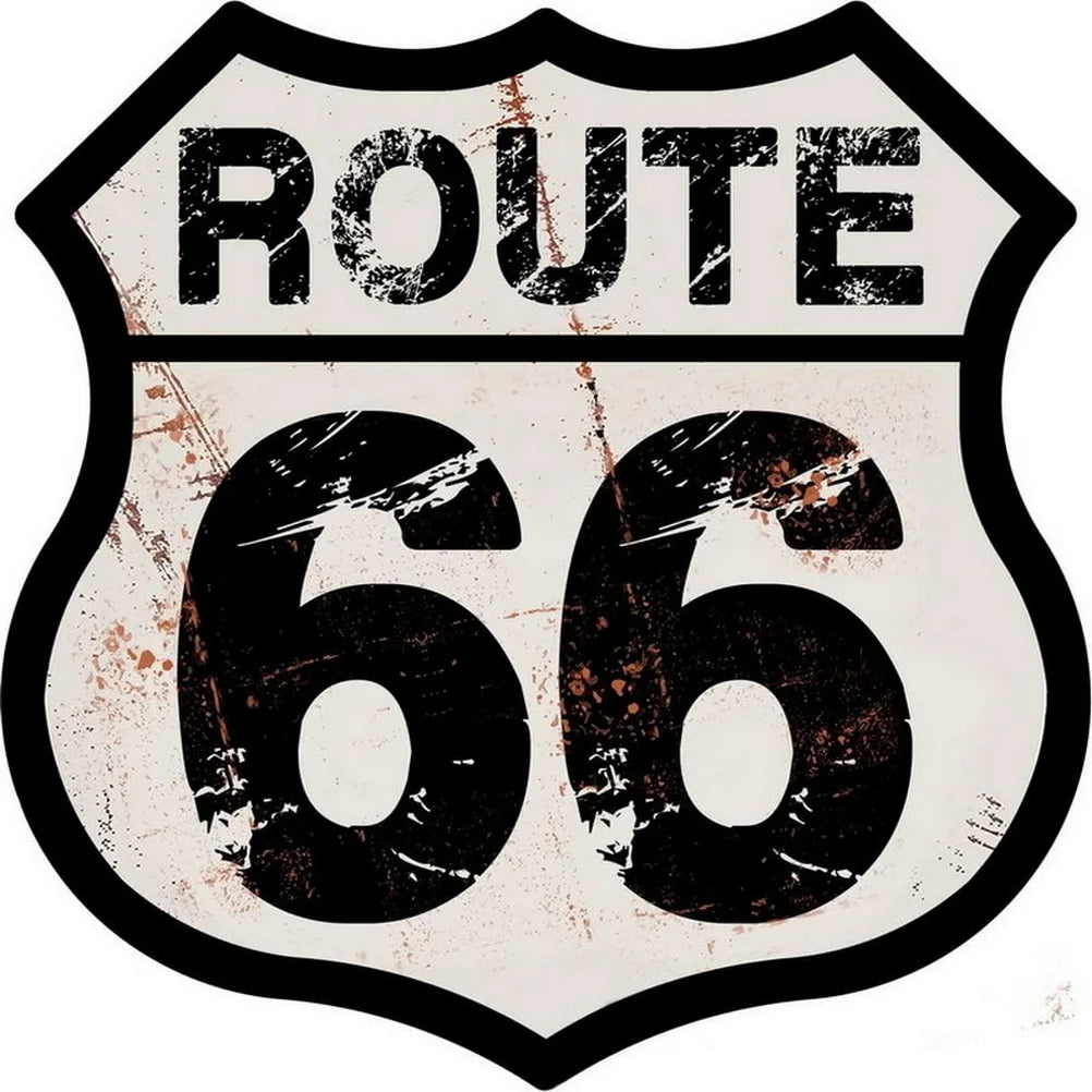 Route 66 American Dreams Shield Metal Tin Signs Posters