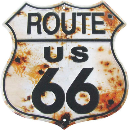 Route 66 American Dreams Shield Metal Tin Signs Posters
