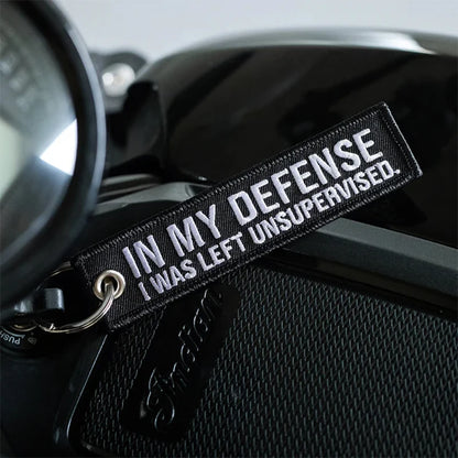 Left Unsupervised - Motorcycle Keychain