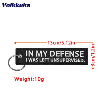 Left Unsupervised - Motorcycle Keychain