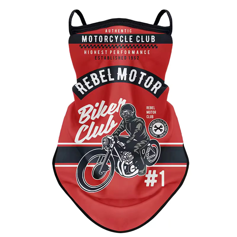 Retro Biker Face Mask – Breathable, Windproof & Anti-UV