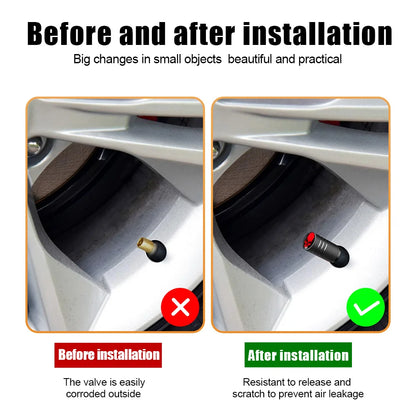4PCS  Valve Stem Caps