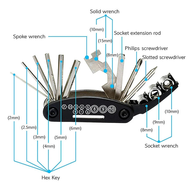 Motorcycle/Bicycle Multi-Tool