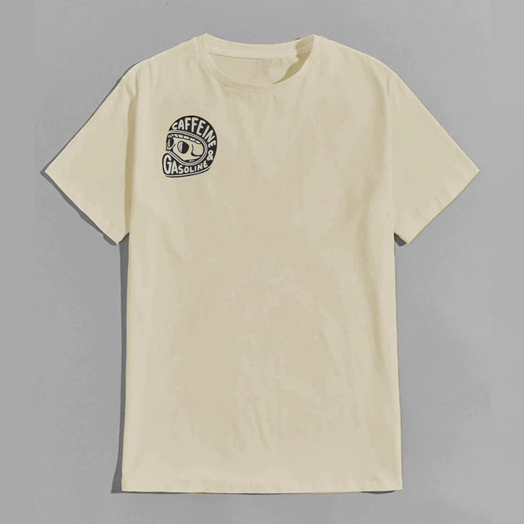 Caffeine & Gasoline Graphic Cotton T-shirt Unisex