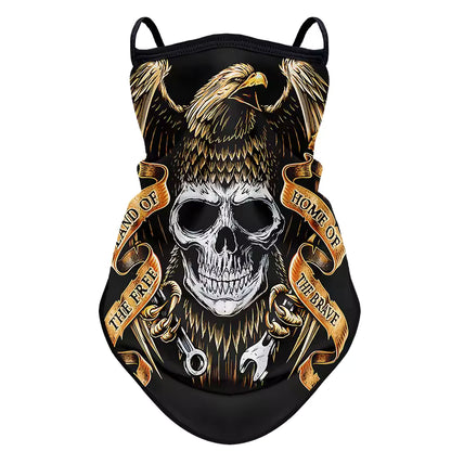Retro Biker Face Mask – Breathable, Windproof & Anti-UV