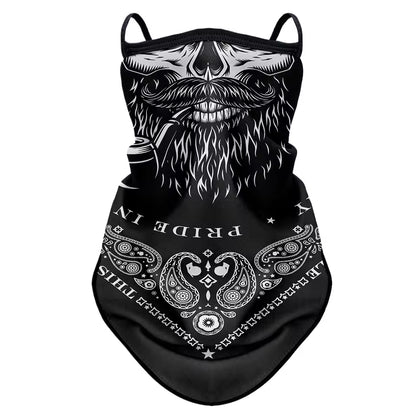 Retro Biker Face Mask – Breathable, Windproof & Anti-UV