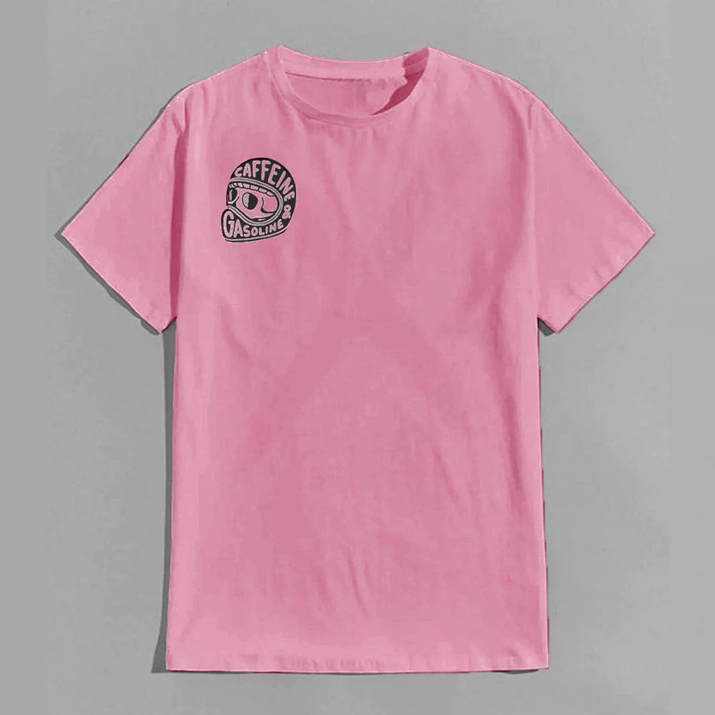 Caffeine & Gasoline Graphic Cotton T-shirt Unisex