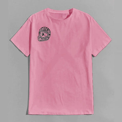 Caffeine & Gasoline Graphic Cotton T-shirt Unisex